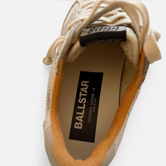 Golden Goose White and Orange Sneakers - Picture 3 of 6